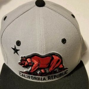California Republic Cali Bear Snapback Hat Adjusta